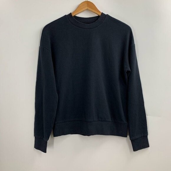 90 degree by reflex Women's Crew Neck Long Sleeve Cotton Sweatshirt Size XS NWT - Picture 1 of 10
